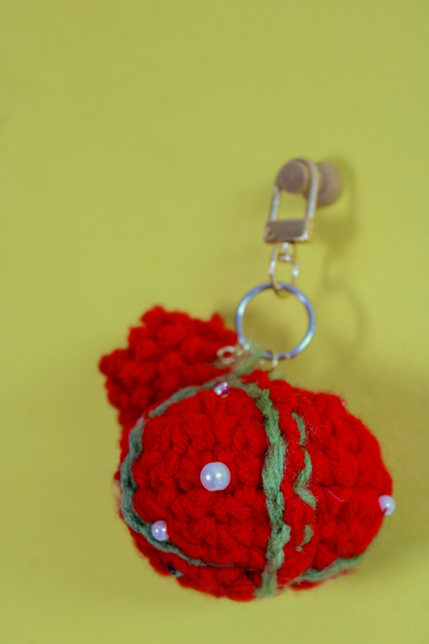 Tomato Pin Cushion Crocheted Bag & Phone Charm