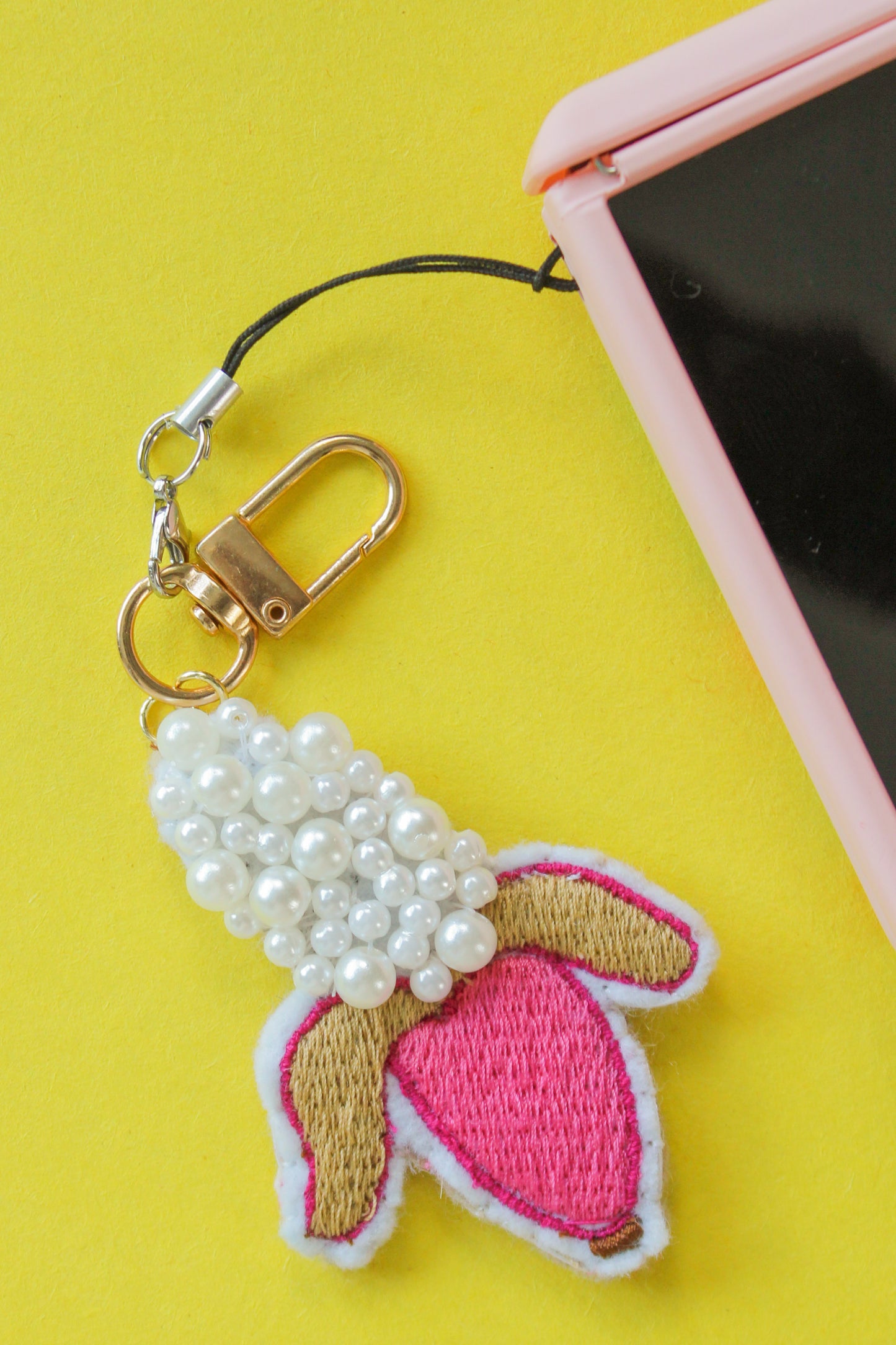 Banana Studio Beaded Bag & Phone Charm