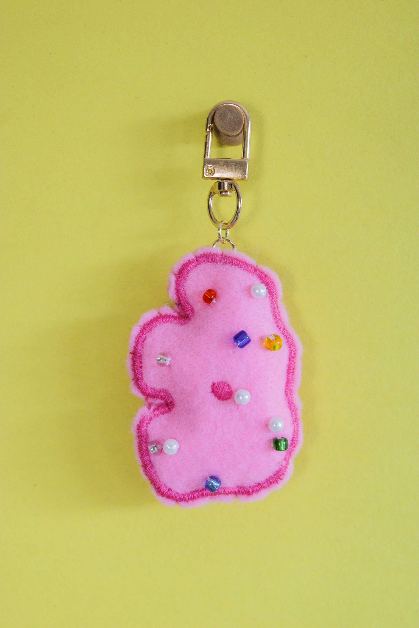 Frosted Animal Cracker Bag Charm