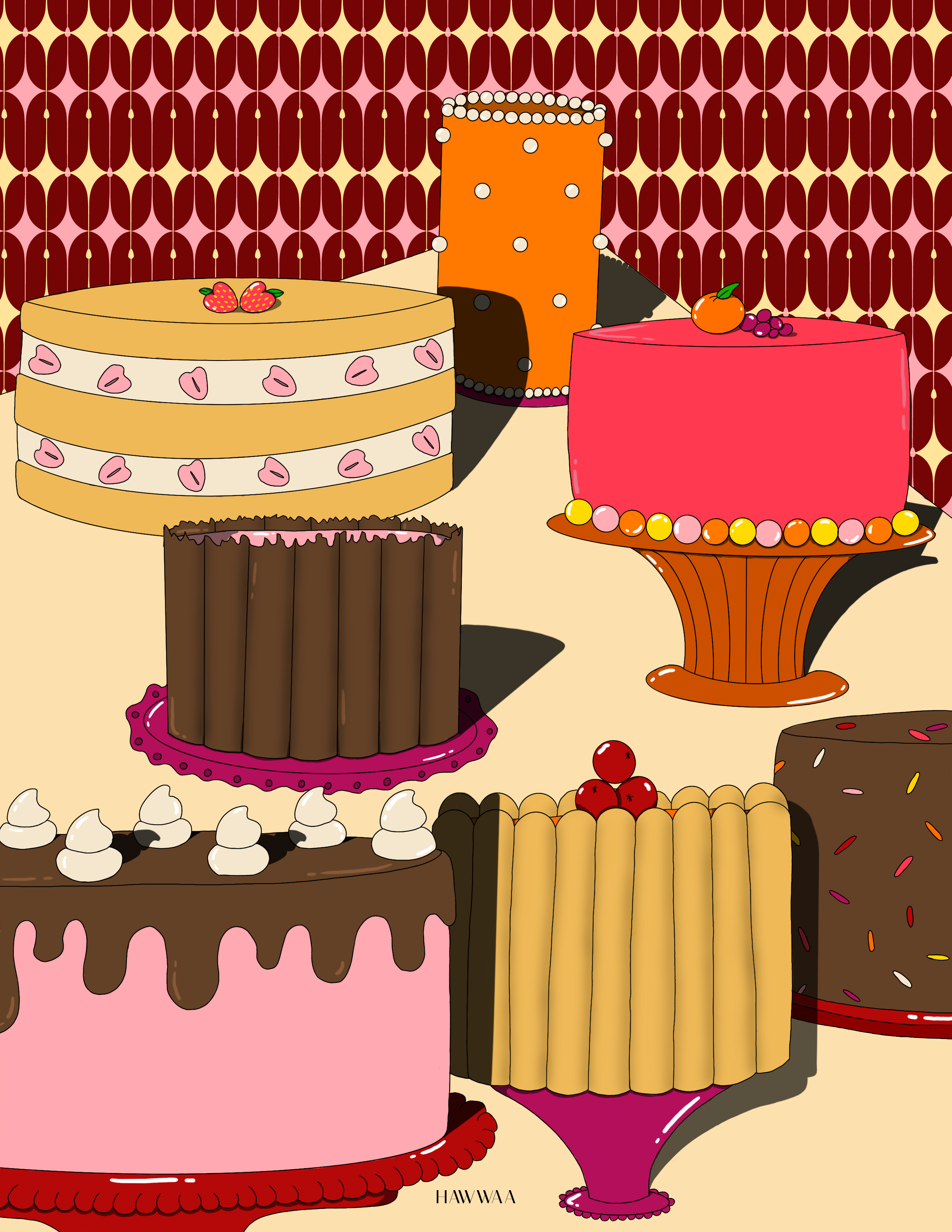 "Something Sweet After Dinner" Print - HAWWAA Studios