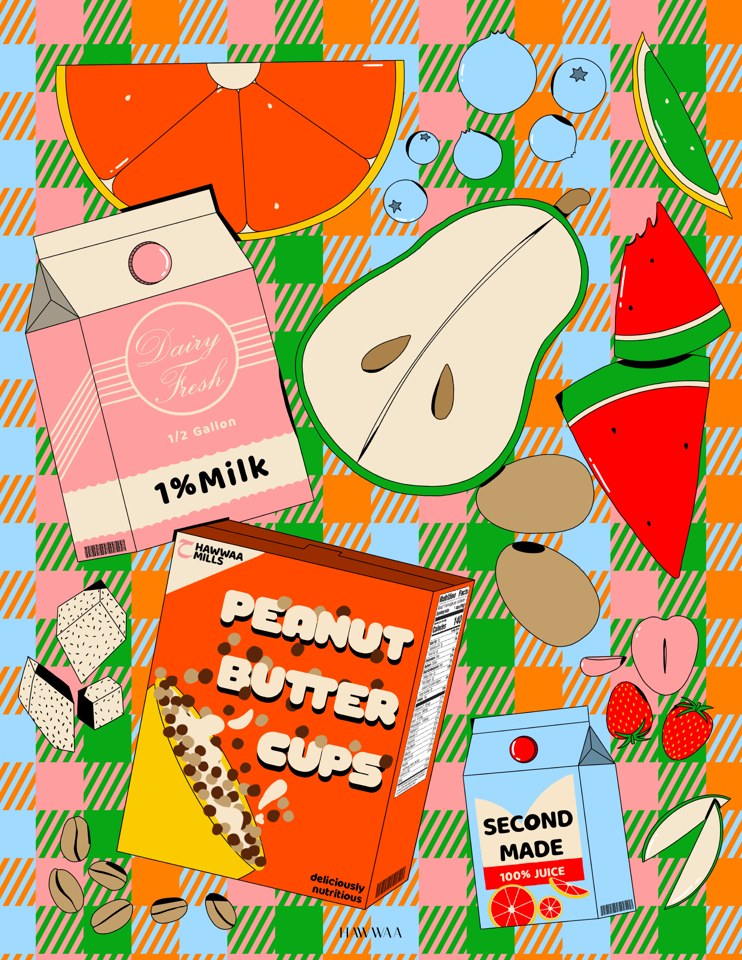 "A Balanced Breakfast" Print - HAWWAA Studios