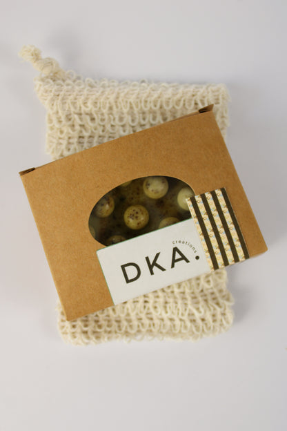 "Lemon Matcha" Natural Square Soap Bar