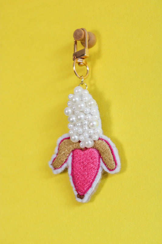 Banana Studio Beaded Bag & Phone Charm