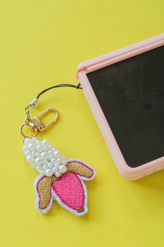 Banana Studio Beaded Bag & Phone Charm