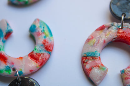 Marbled Rainbow Earrings