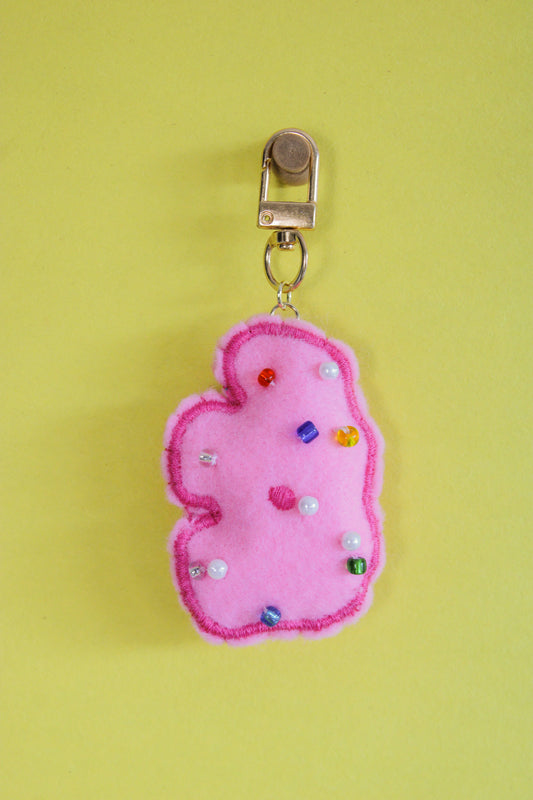Frosted Animal Cracker Bag Charm