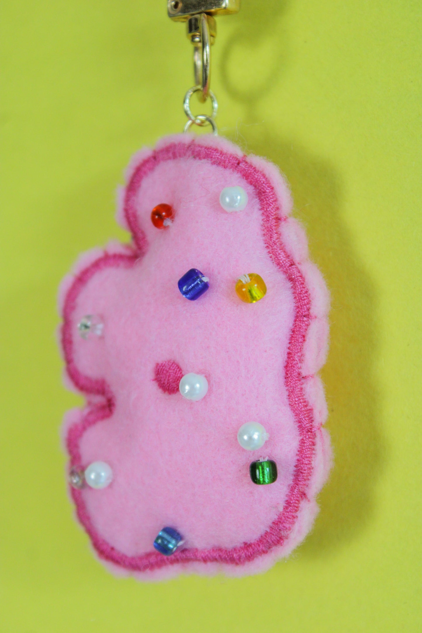 Frosted Animal Cracker Bag Charm