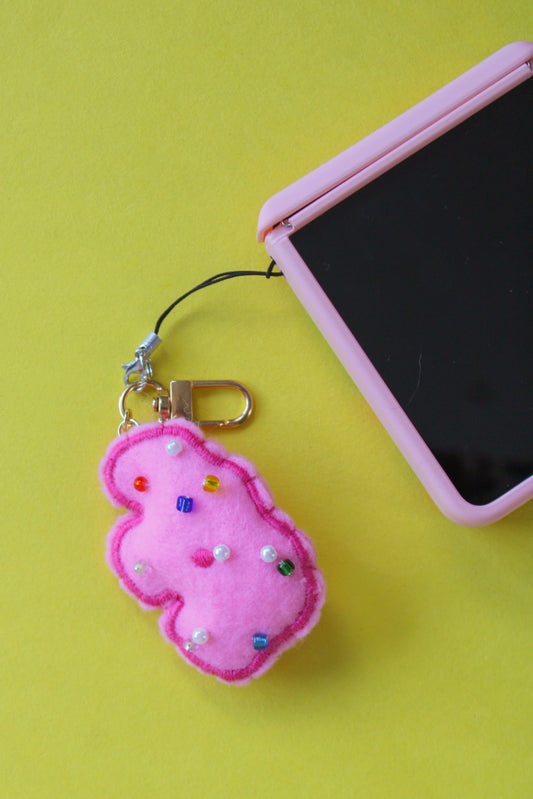 Frosted Animal Cracker Bag Charm