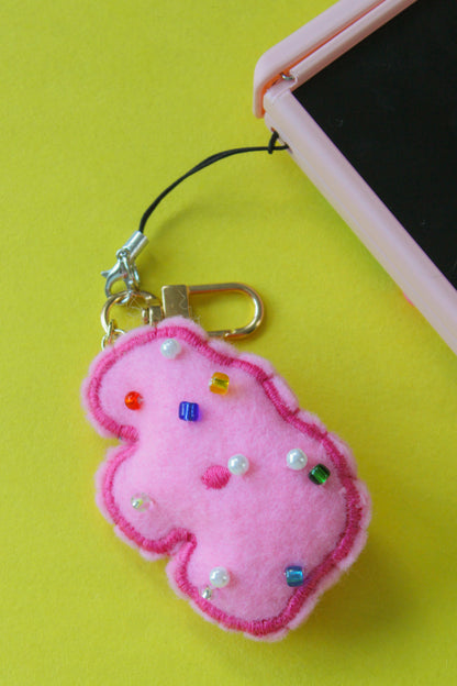 Frosted Animal Cracker Bag Charm