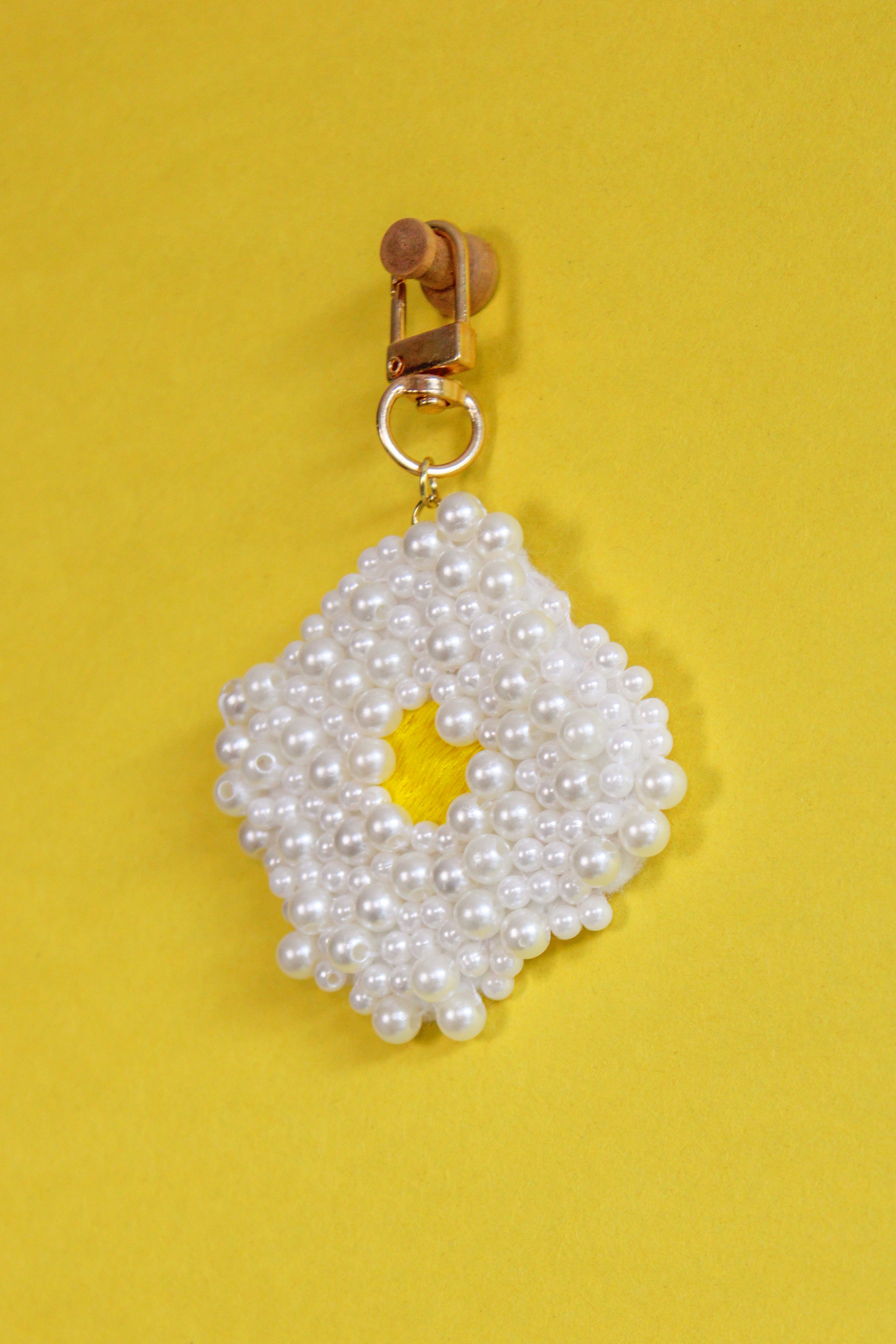 Pearled Egg Bag & Phone Charm