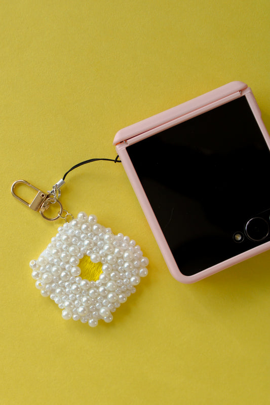 Pearled Egg Bag & Phone Charm