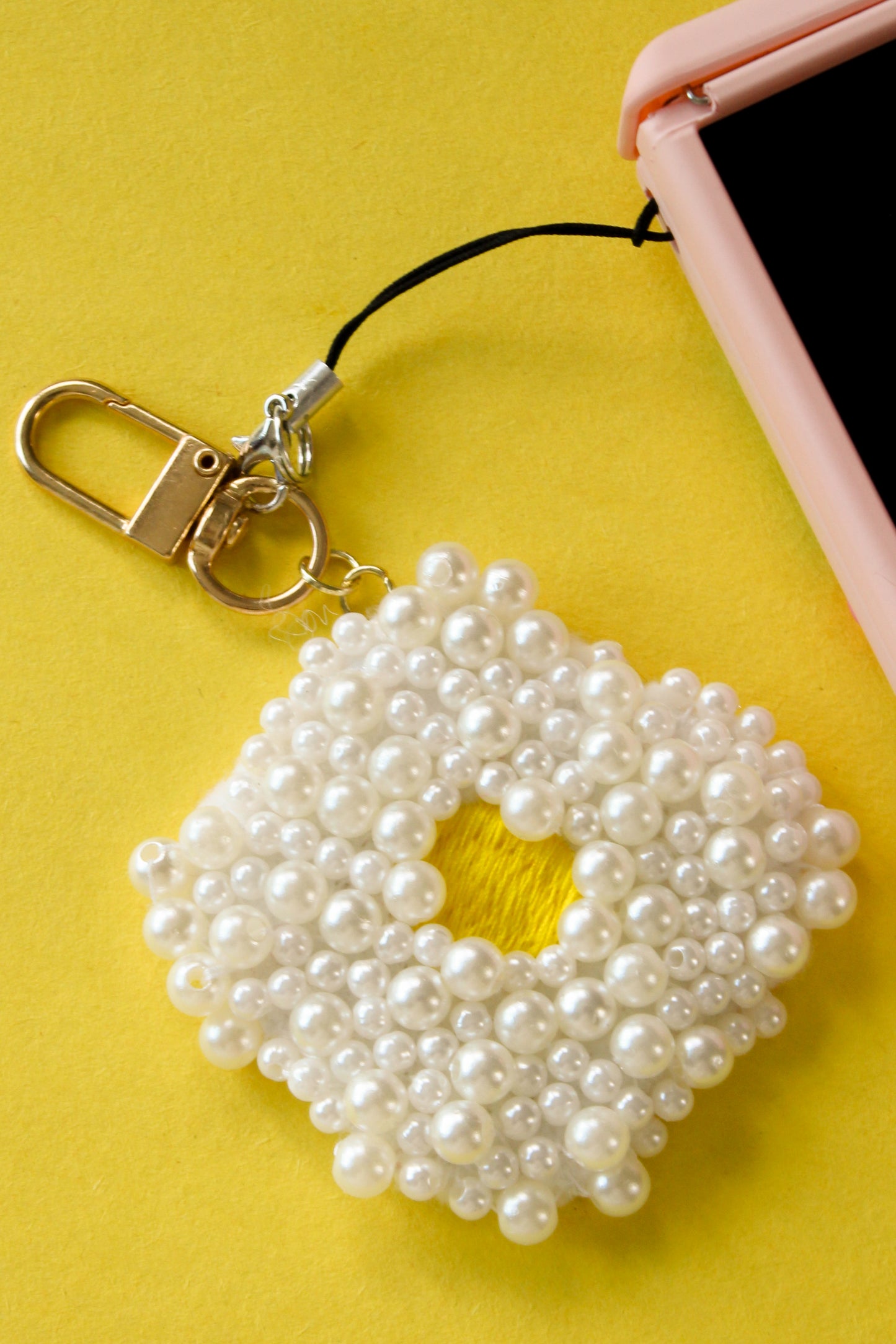 Pearled Egg Bag & Phone Charm