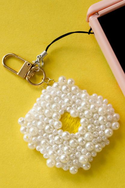 Pearled Egg Bag & Phone Charm