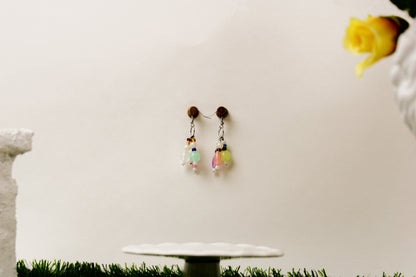 “Tea Time” Beaded Earrings