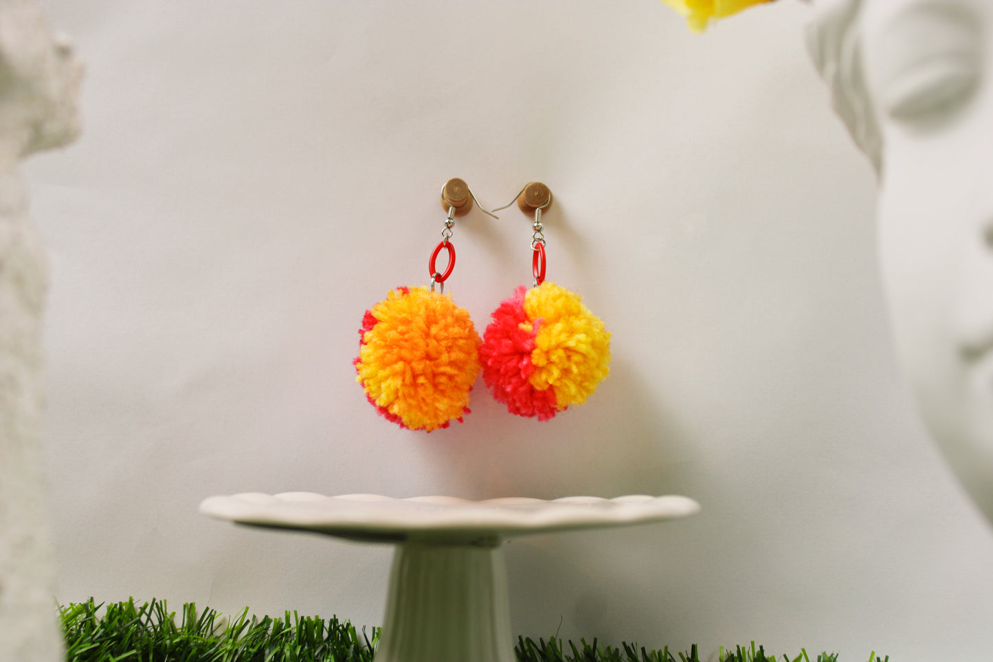 Pom-Pom Earrings