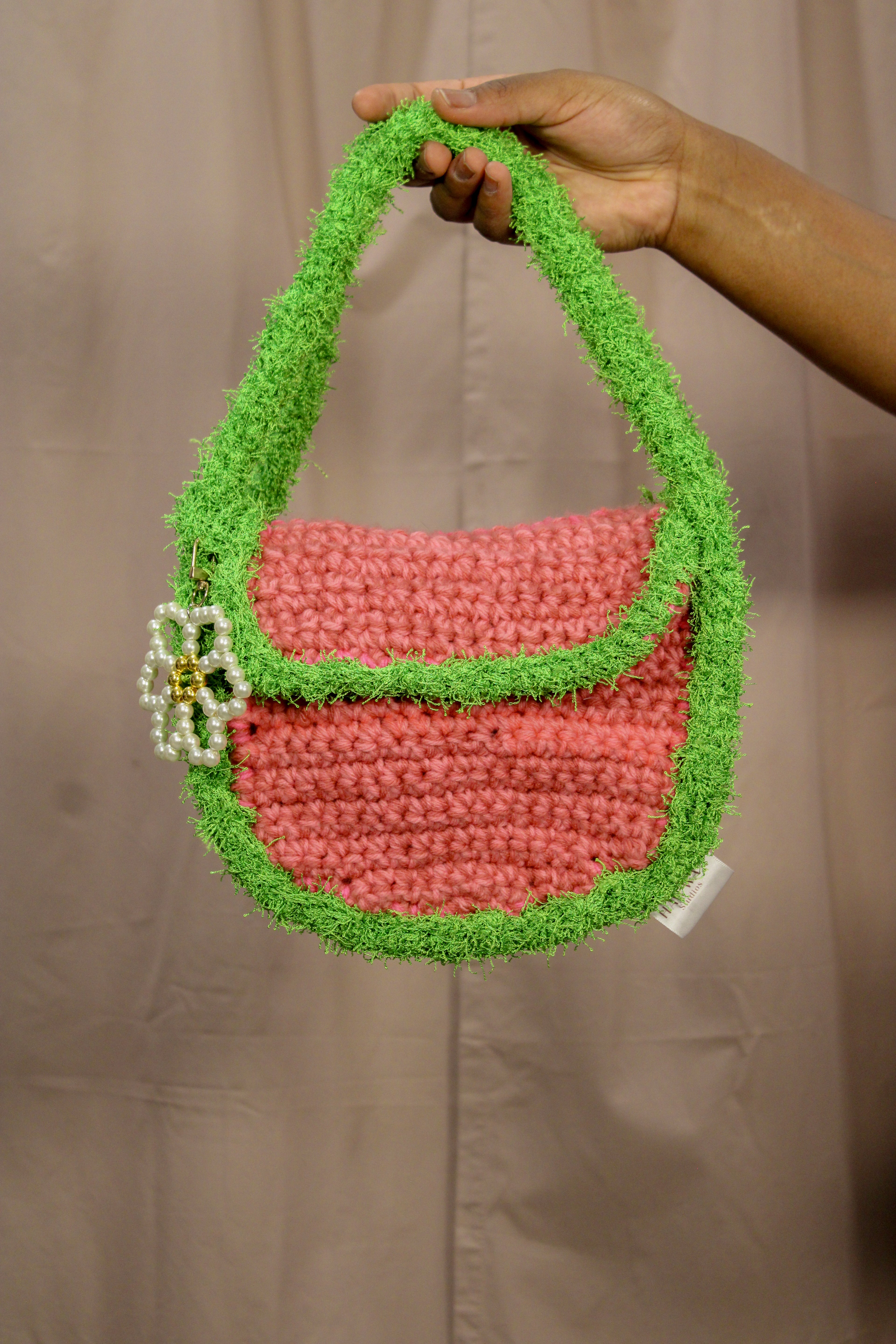 Grassy Shoulder Bag - Pink - HAWWAA Studios