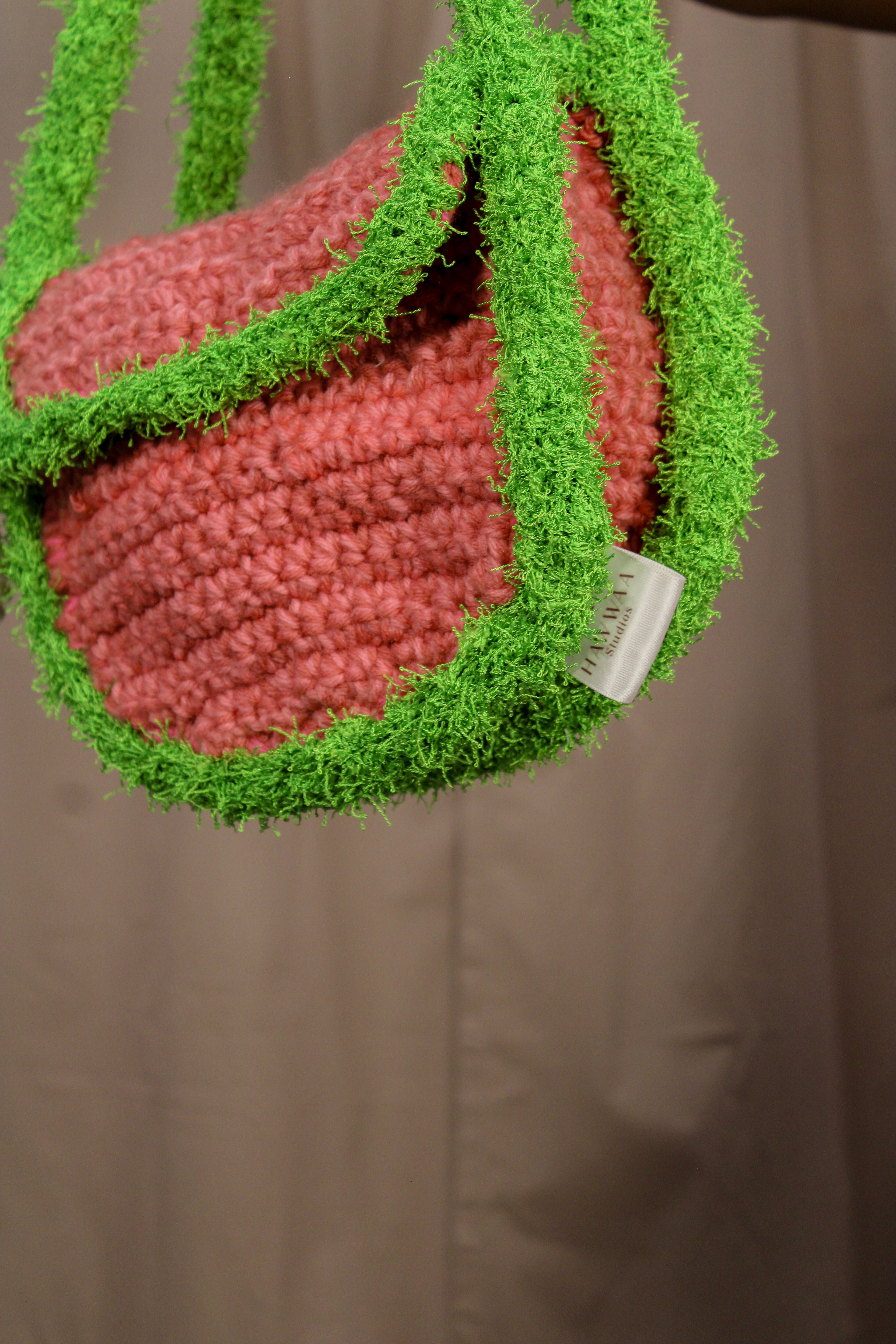 Grassy Shoulder Bag - Pink - HAWWAA Studios