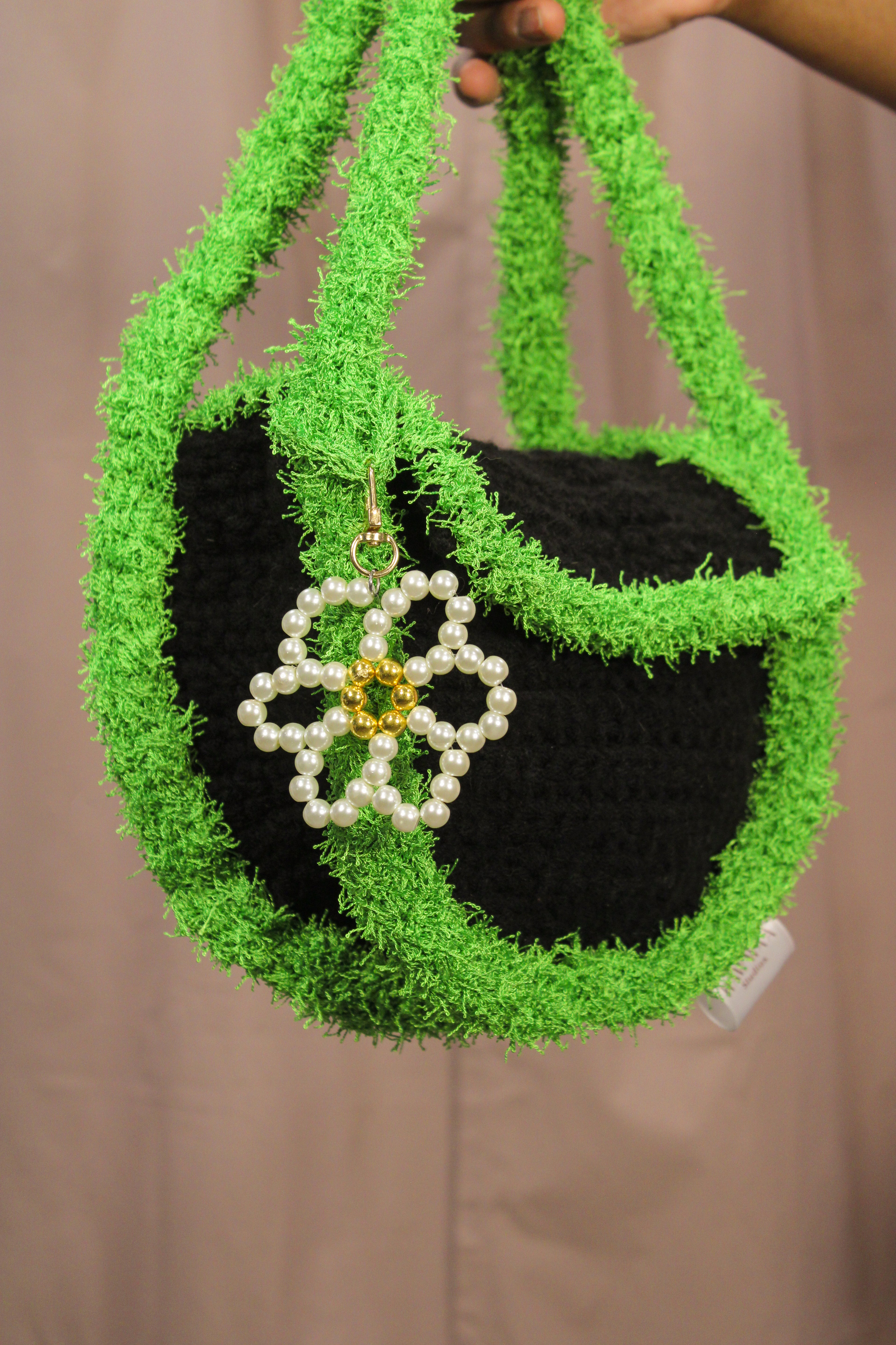 Grassy Shoulder Bag - Black - HAWWAA Studios