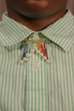 Rainbow Safety Pin Brooch - HAWWAA Studios