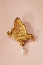 Gold Dove Brooch - HAWWAA Studios