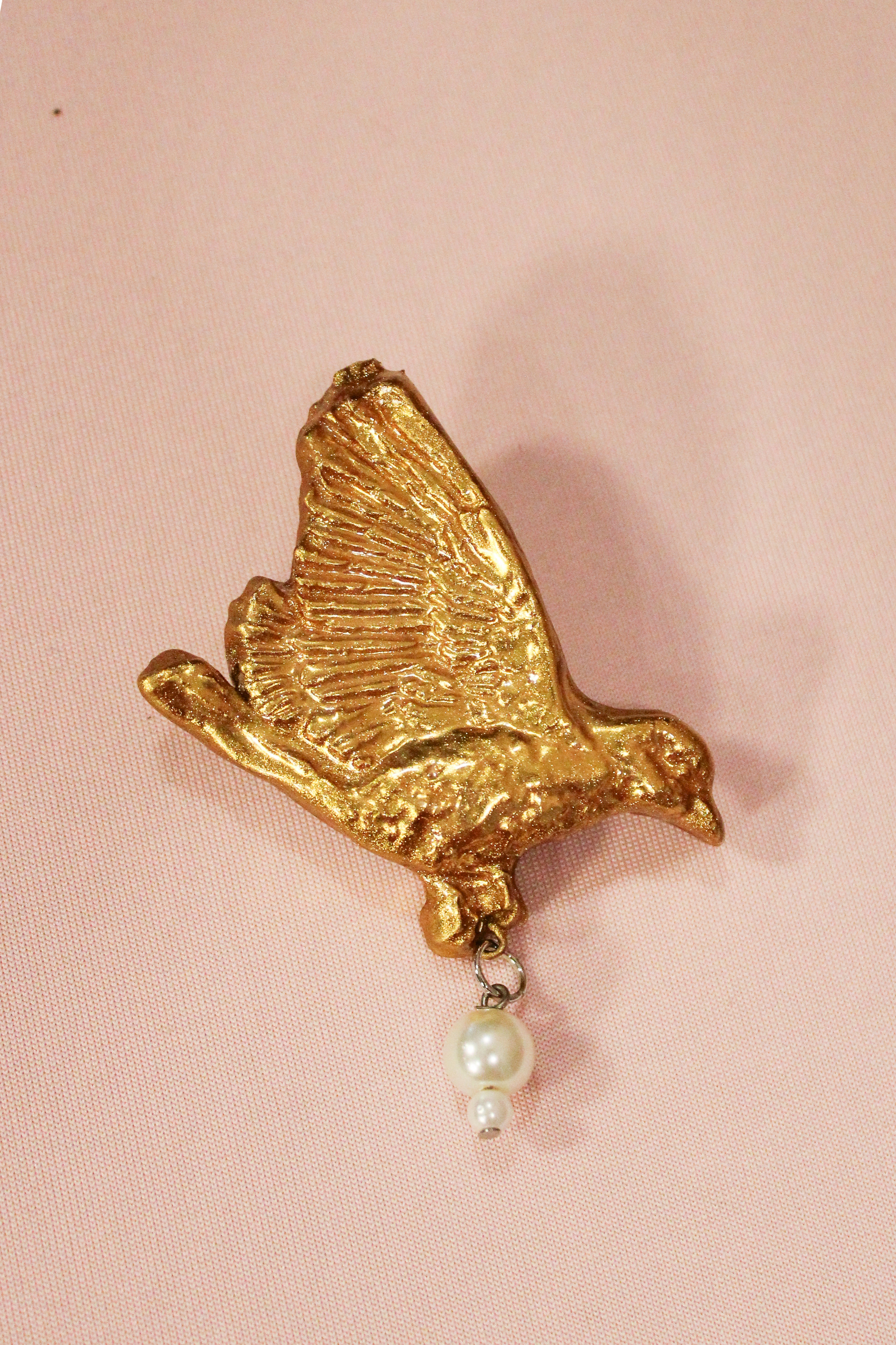 Gold Dove Brooch - HAWWAA Studios
