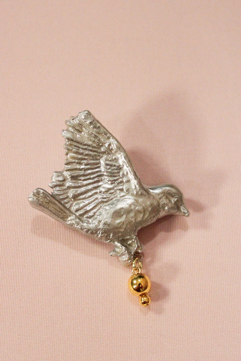 Chrome Dove Brooch - HAWWAA Studios