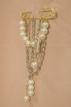Ivory Safety Pin Brooch - HAWWAA Studios