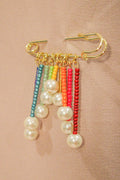 Rainbow Safety Pin Brooch - HAWWAA Studios