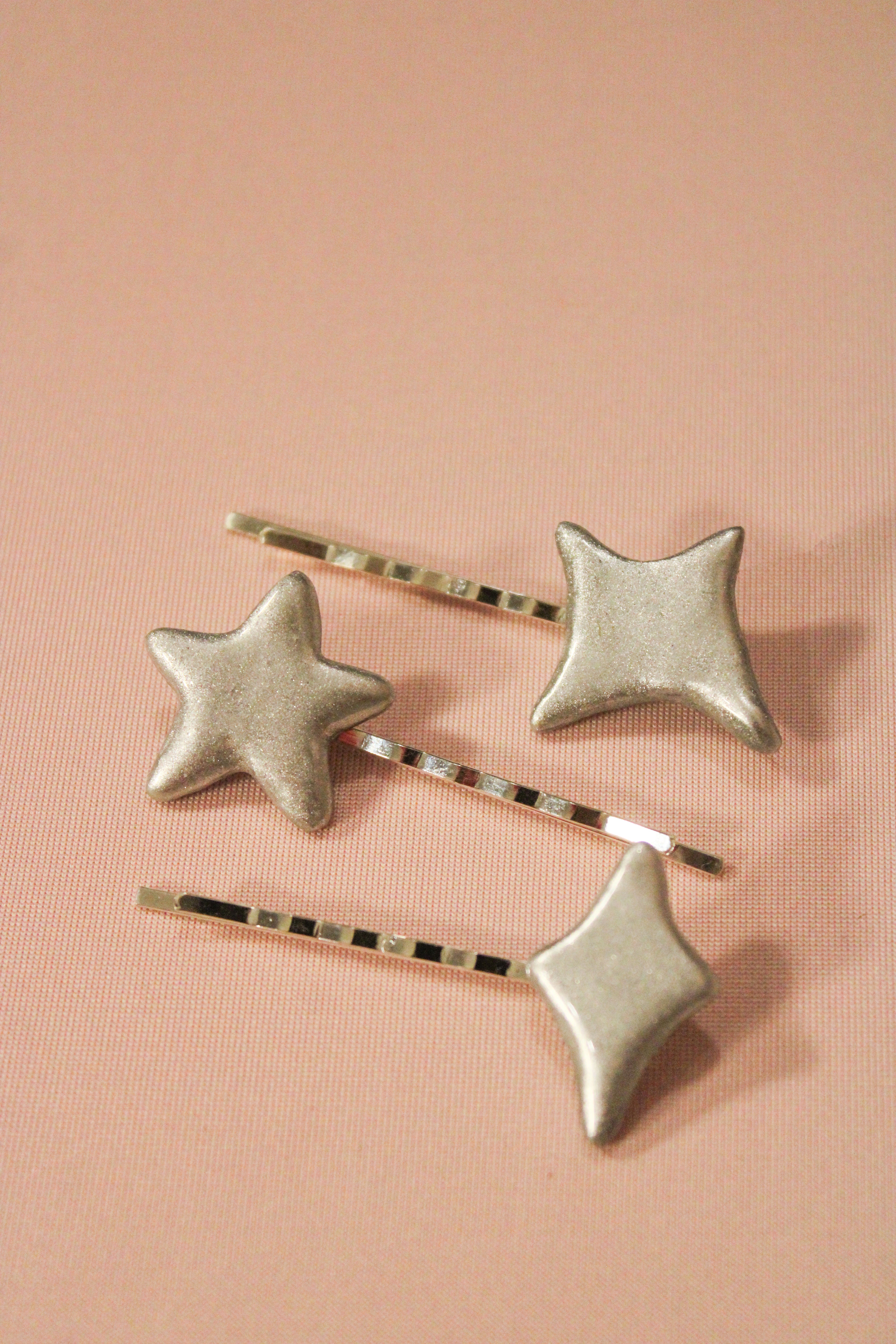 3-Pack Shooting Star Chrome Bobby Pins - HAWWAA Studios
