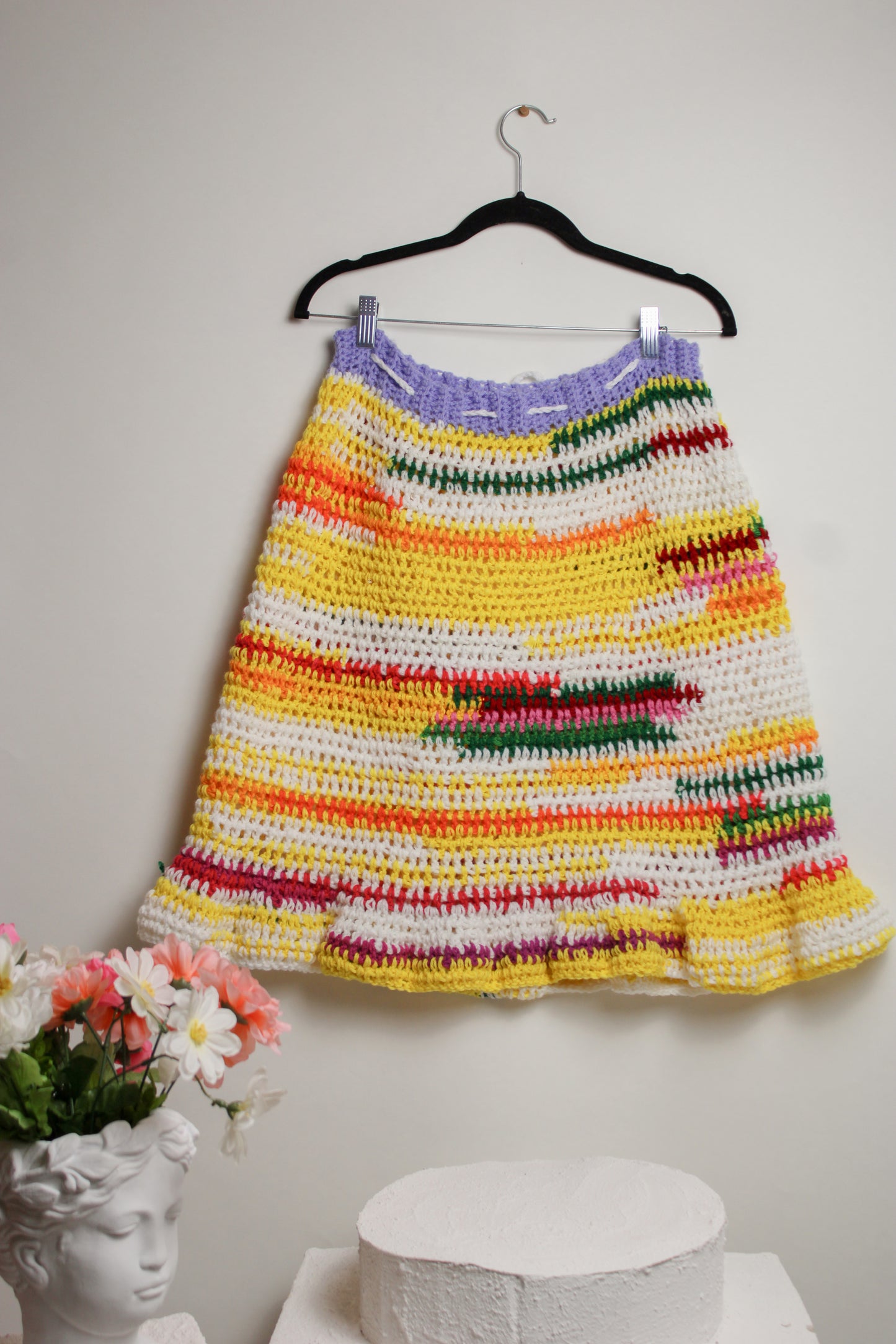 “Pom” Crocheted Over-Skirt