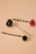 3-Pack Mystery Rhinestone Bobby Pins  - HAWWAA Studios