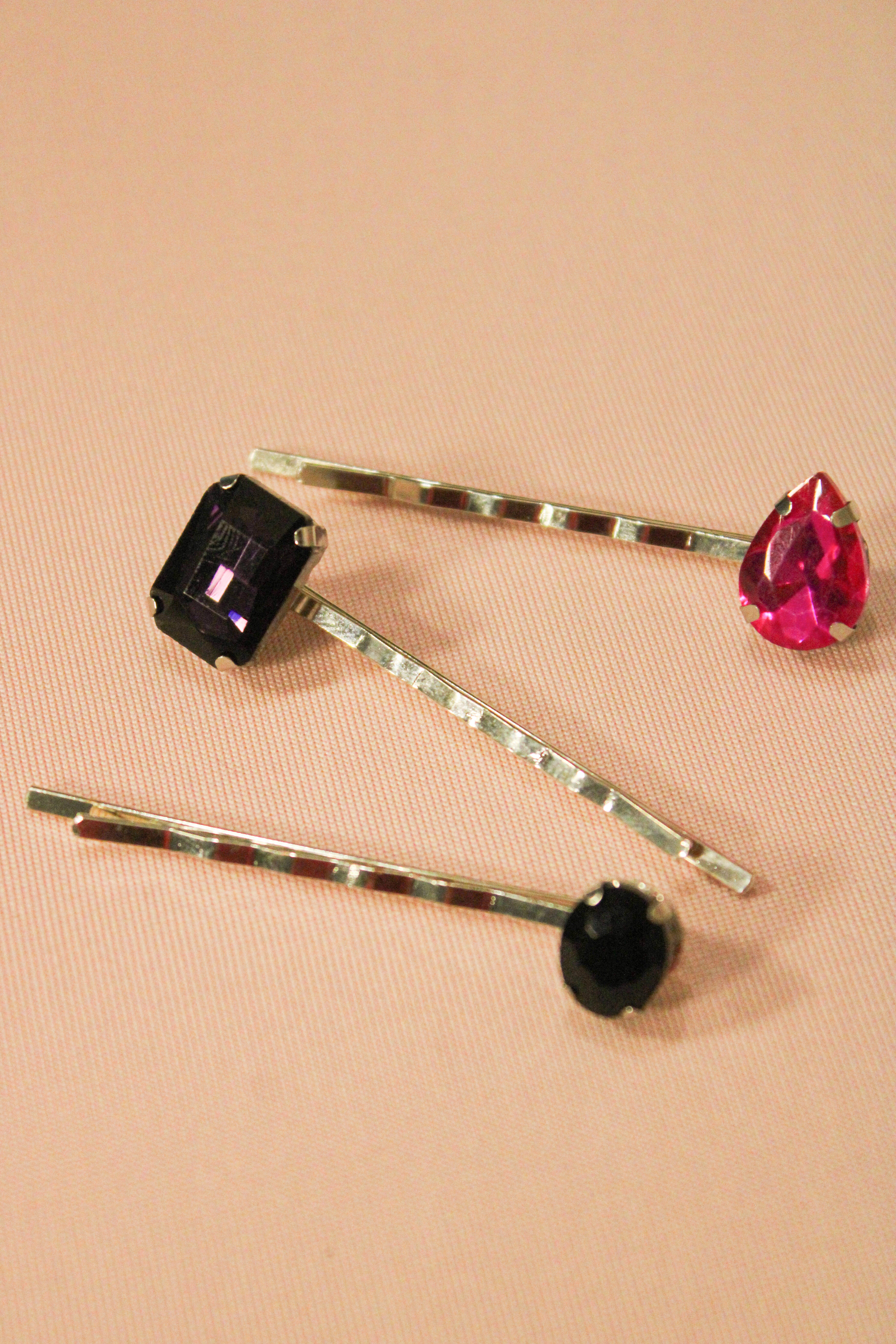 3-Pack Mystery Rhinestone Bobby Pins  - HAWWAA Studios