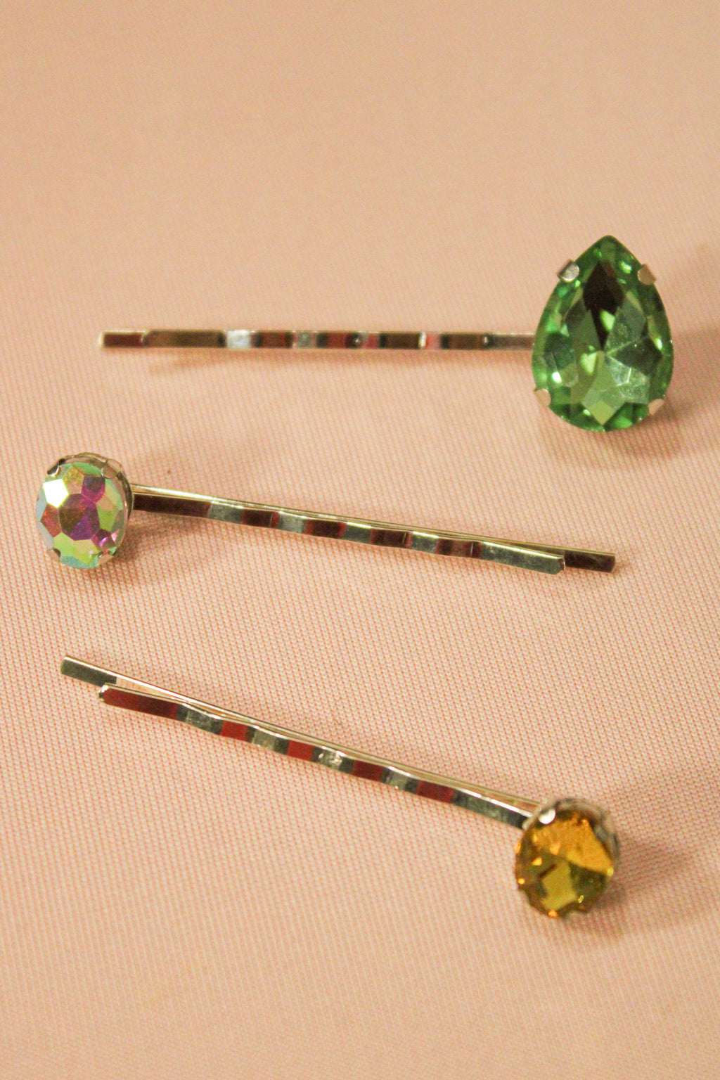 3-Pack Mystery Rhinestone Bobby Pins  - HAWWAA Studios
