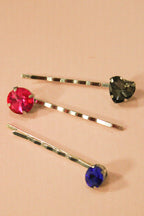 3-Pack Mystery Rhinestone Bobby Pins  - HAWWAA Studios