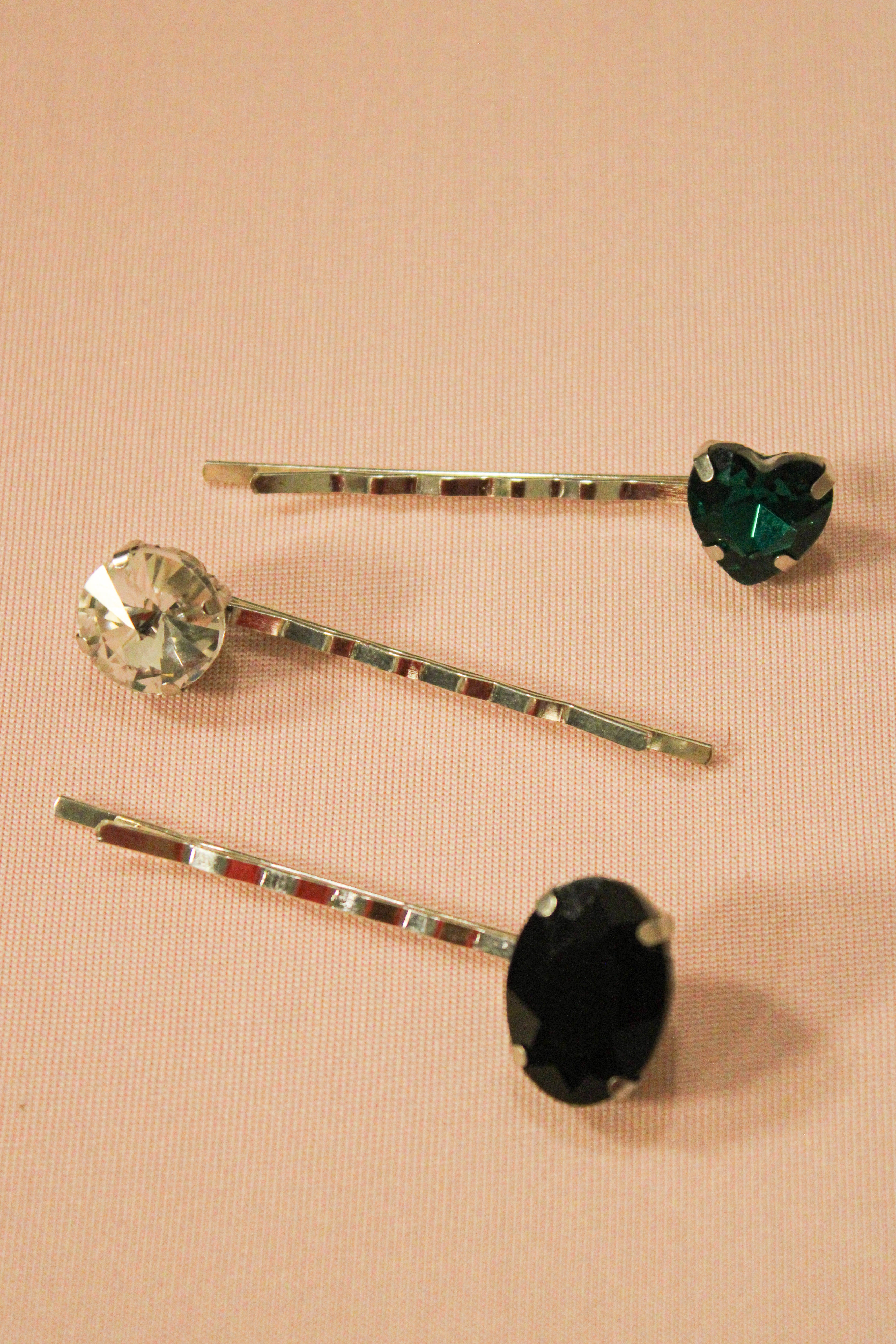 3-Pack Mystery Rhinestone Bobby Pins  - HAWWAA Studios