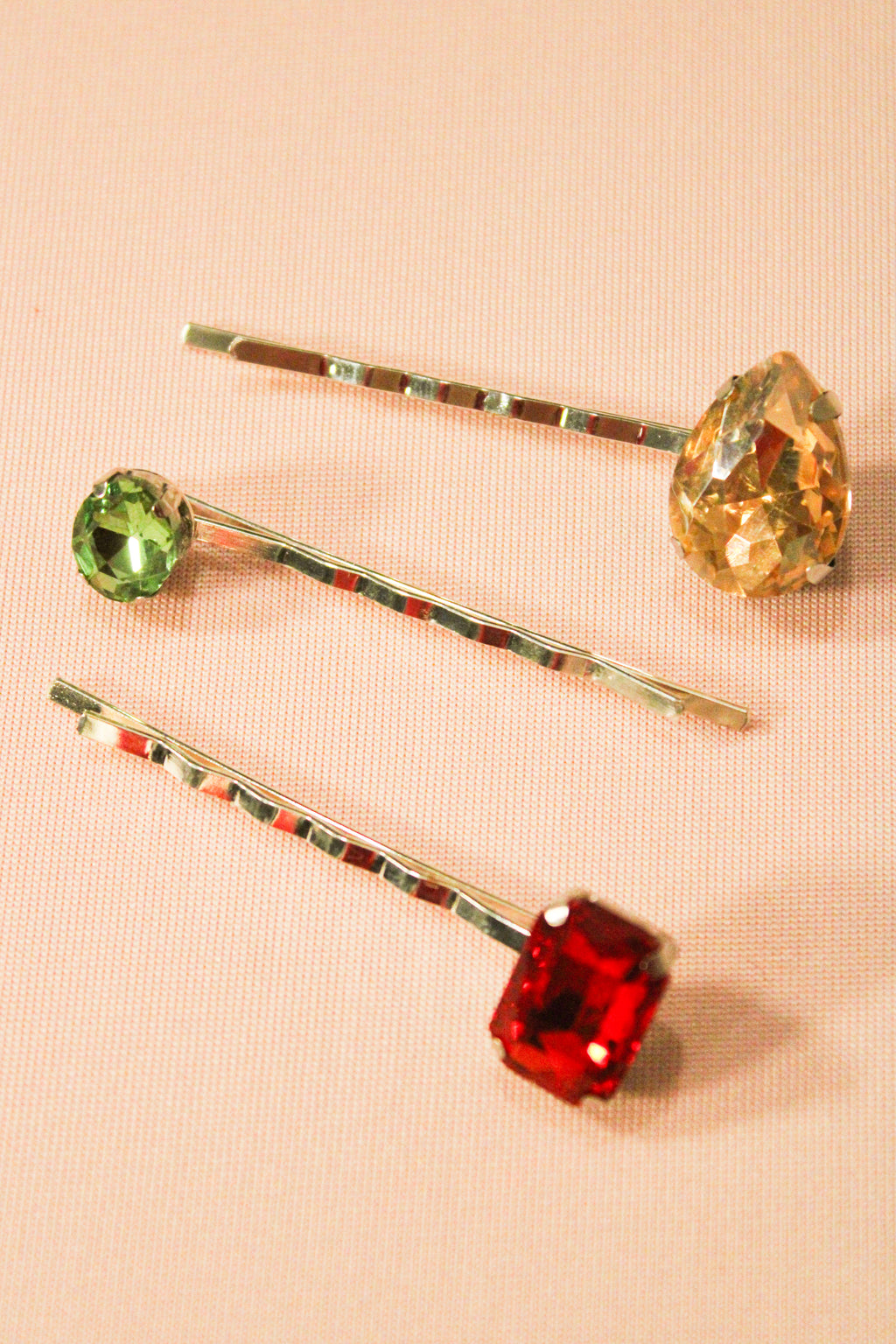 3-Pack Mystery Rhinestone Bobby Pins  - HAWWAA Studios