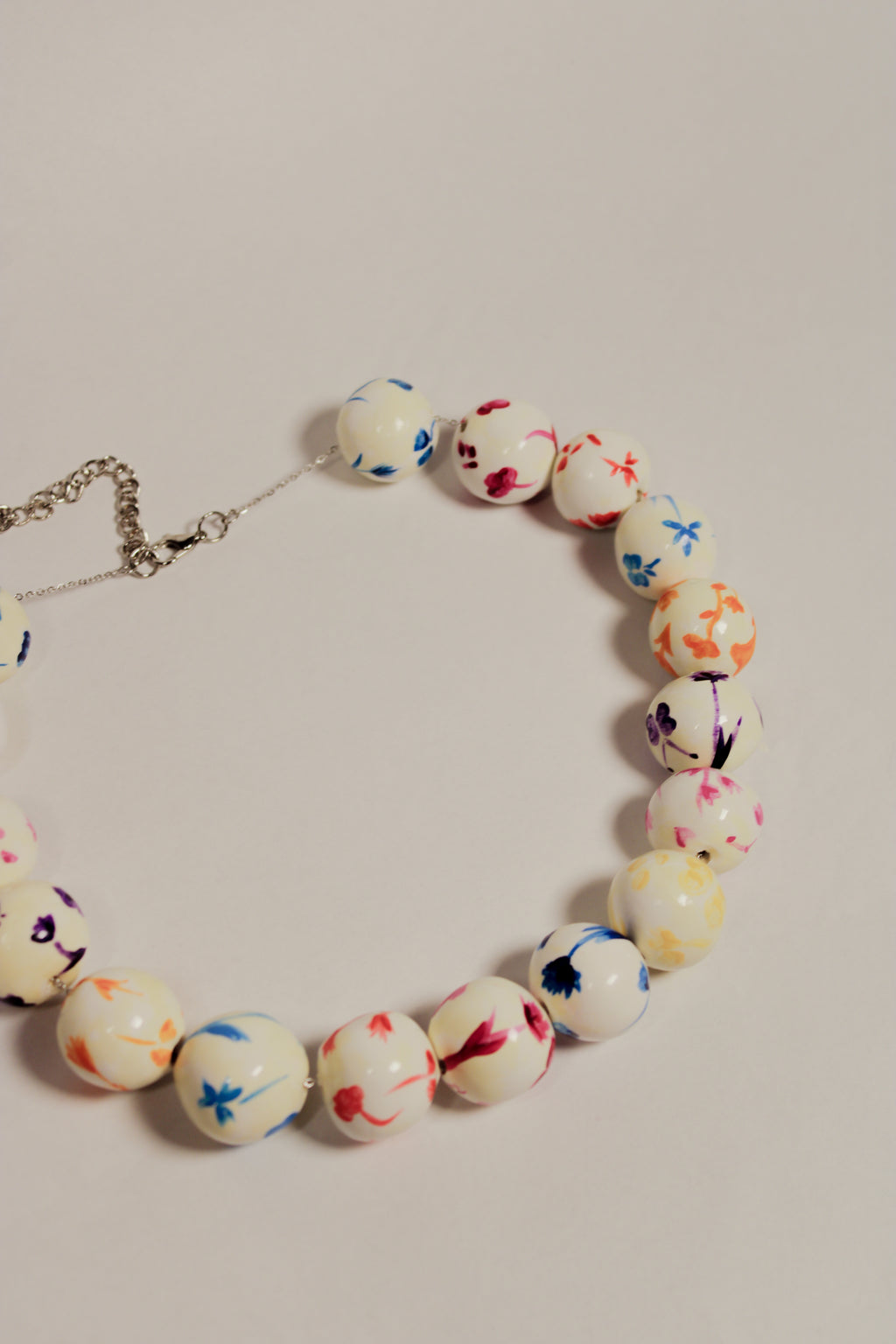 Toile de Jouy Beaded Necklace - HAWWAA Studios