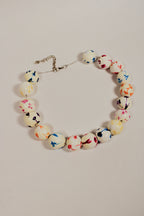 Toile de Jouy Beaded Necklace - HAWWAA Studios