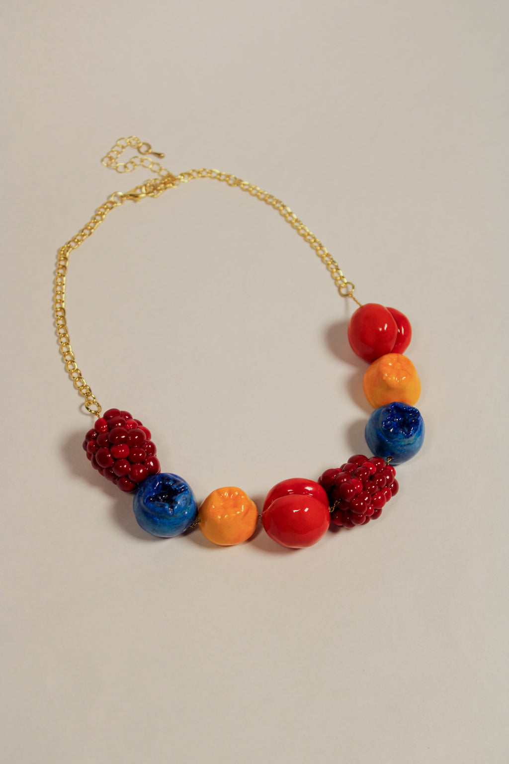 "Nature's Juice" Beaded Fruit Necklace - HAWWAA Studios