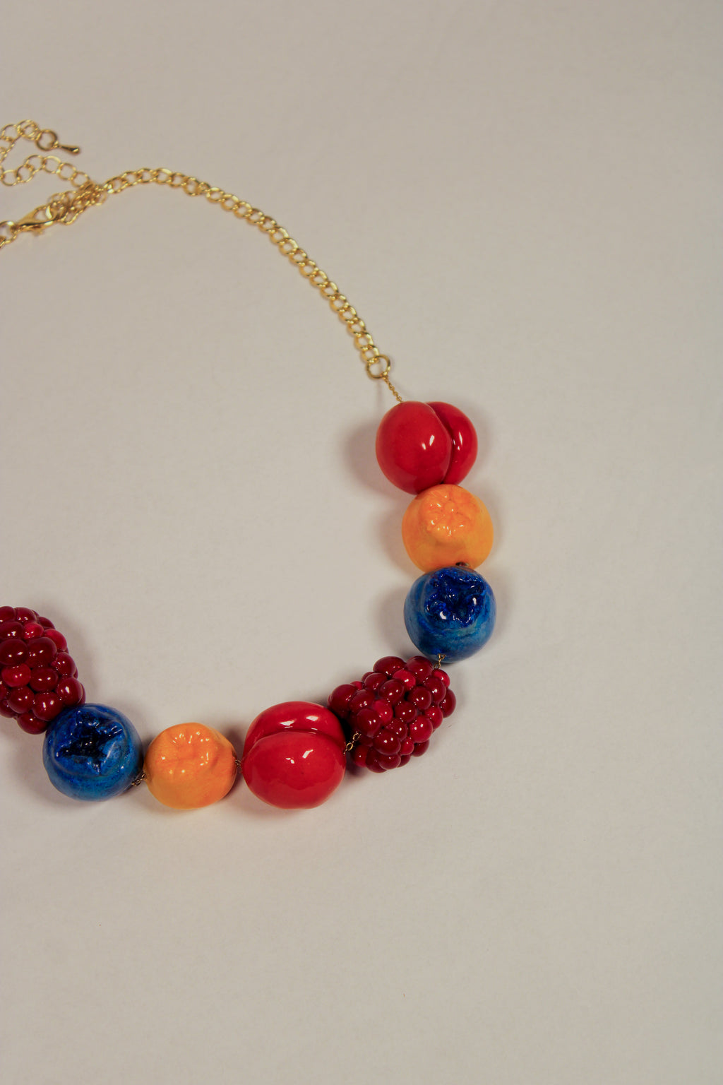 "Nature's Juice" Beaded Fruit Necklace - HAWWAA Studios