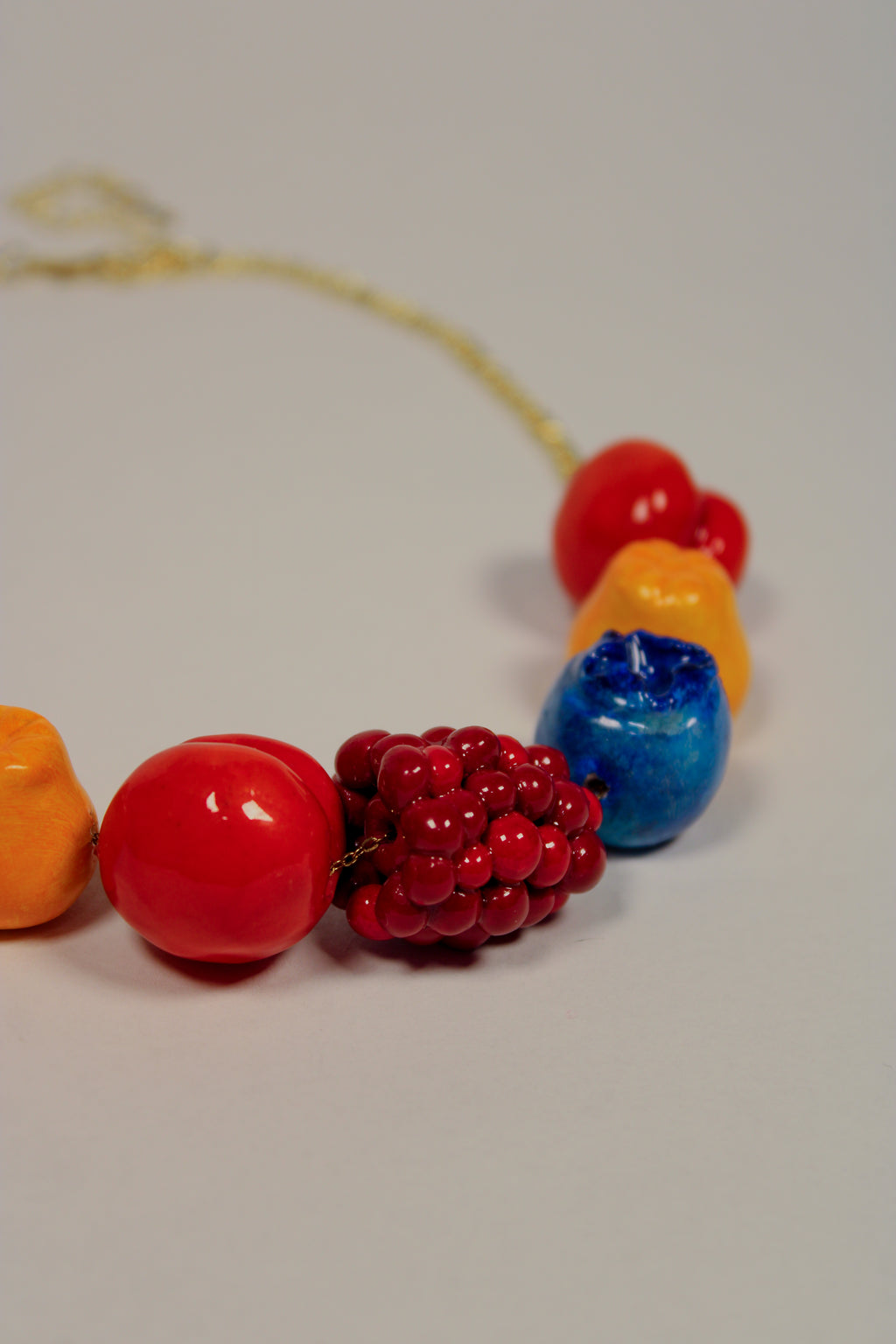 "Nature's Juice" Beaded Fruit Necklace - HAWWAA Studios