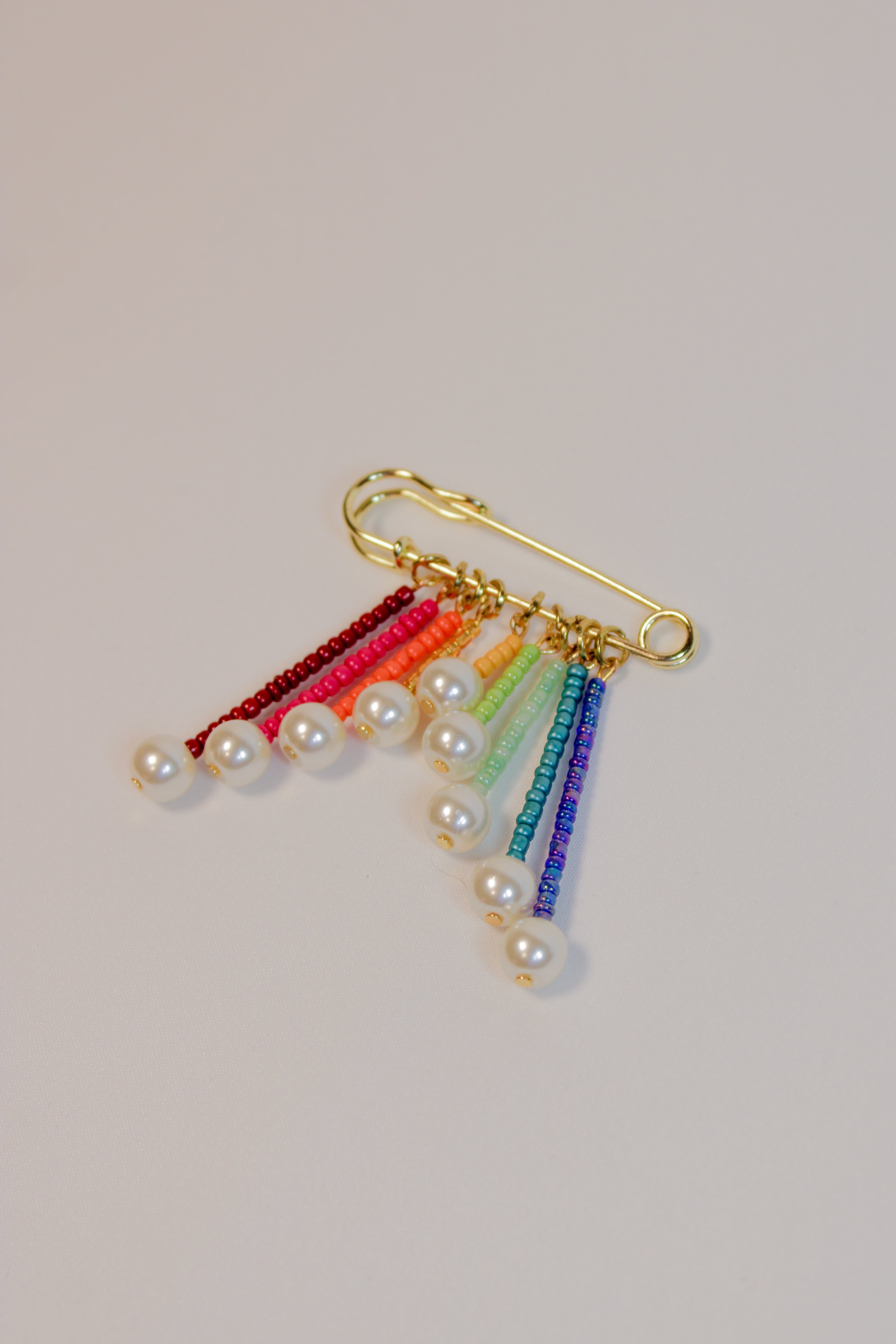 Cascade Safety Pin Brooch - HAWWAA Studios