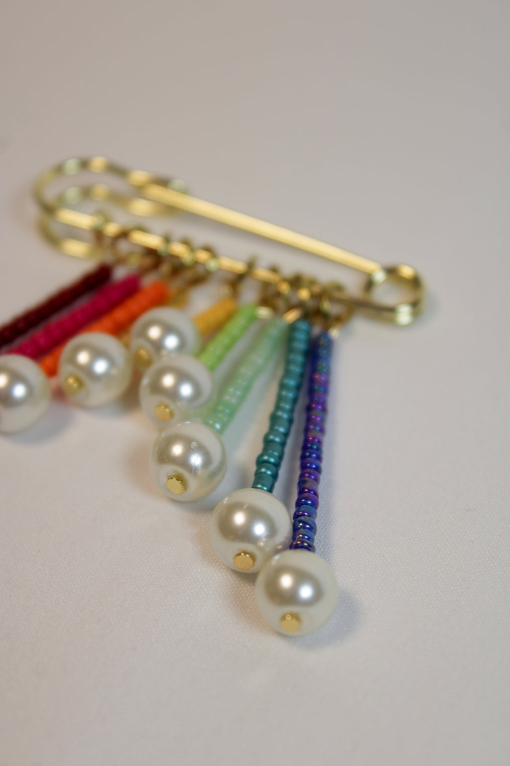 Cascade Safety Pin Brooch - HAWWAA Studios
