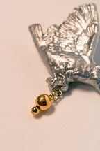 Chrome Dove Brooch - HAWWAA Studios