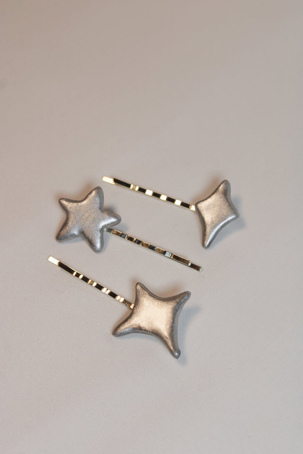 Shooting Star 3-Pack Chrome Bobby Pins - HAWWAA Studios