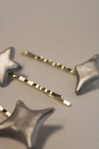 Shooting Star 3-Pack Chrome Bobby Pins - HAWWAA Studios