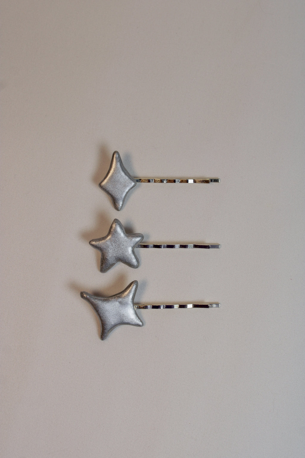 Shooting Star 3-Pack Chrome Bobby Pins - HAWWAA Studios