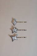 Shooting Star 3-Pack Chrome Bobby Pins - HAWWAA Studios