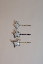 Shooting Star 3-Pack Chrome Bobby Pins - HAWWAA Studios