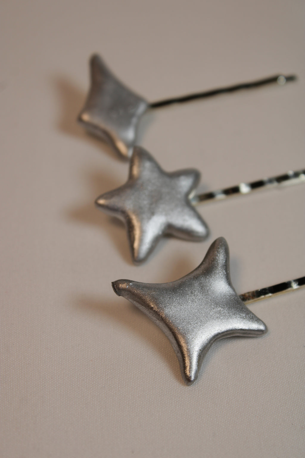 Shooting Star 3-Pack Chrome Bobby Pins - HAWWAA Studios